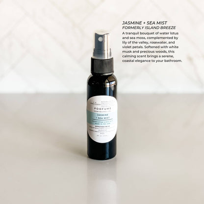 Jasmine + Sea Mist Poofume | Bathroom Odor Neutralizing Spray