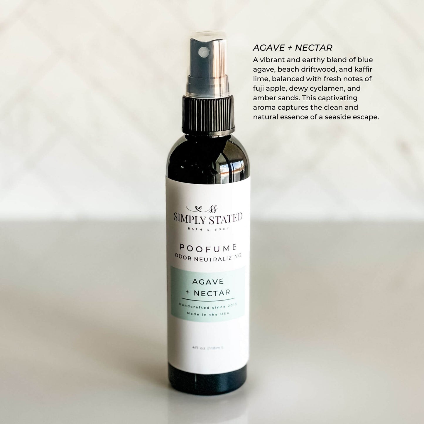 Agave + Nectar Poofume | Bathroom Odor Neutralizing Spray