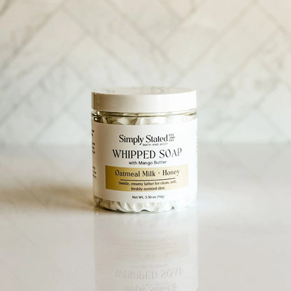 Oatmeal Milk + Honey Whipped Soap