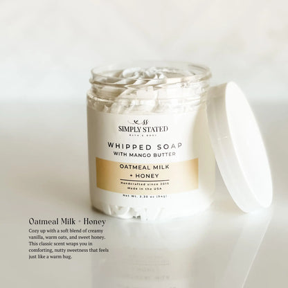 Oatmeal Milk + Honey Whipped Soap