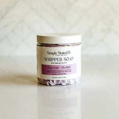 Sea Salt + Orchid Whipped Soap