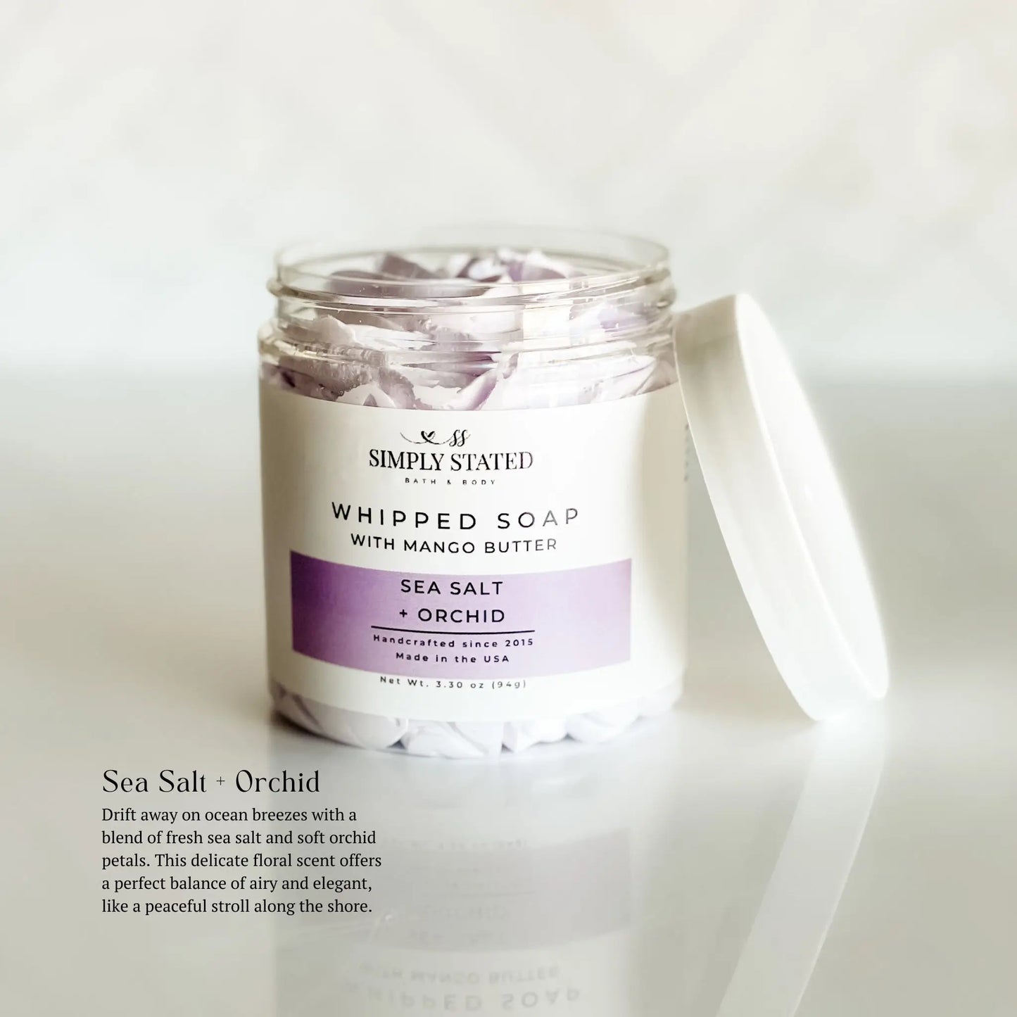 Sea Salt + Orchid Whipped Soap