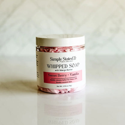 Sweet Berry + Vanilla Whipped Soap