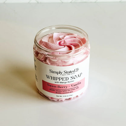 Sweet Berry + Vanilla Whipped Soap