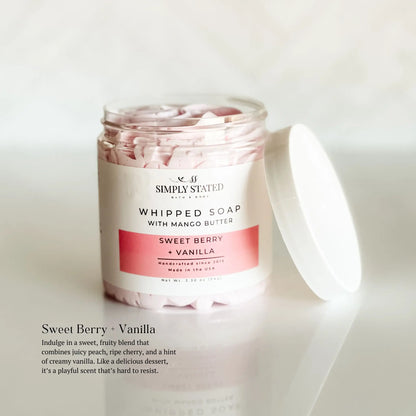 Sweet Berry + Vanilla Whipped Soap