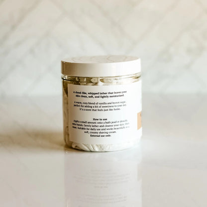 Warm Vanilla + Sugar Whipped Soap