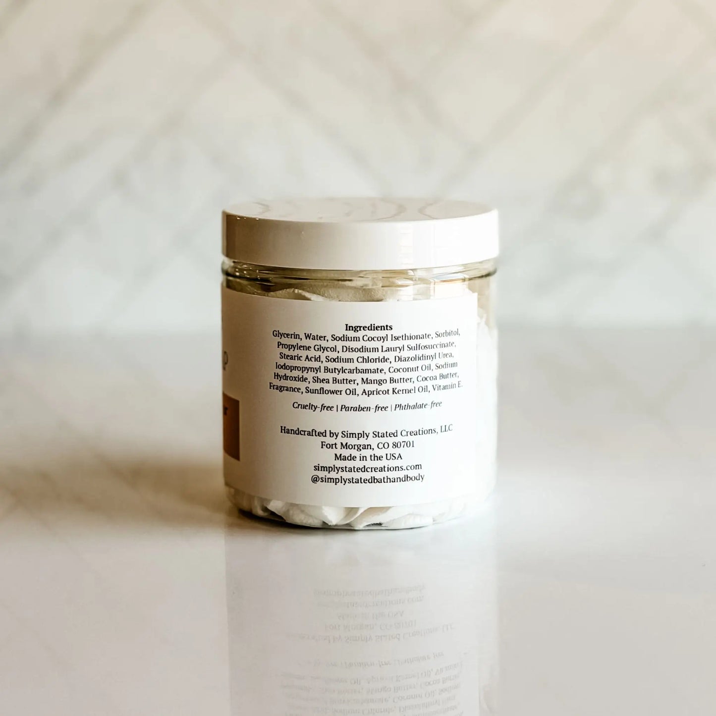 Warm Vanilla + Sugar Whipped Soap