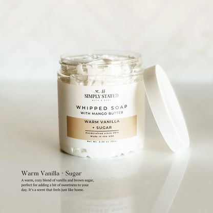 Warm Vanilla + Sugar Whipped Soap