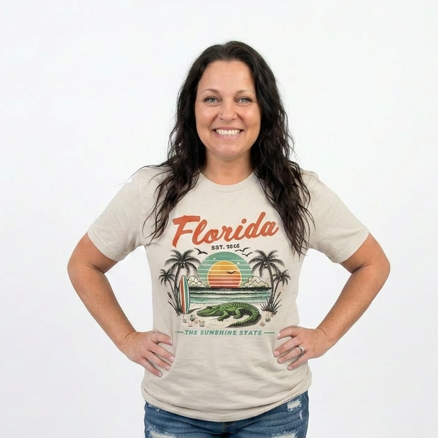 Sunshine State Vintage Florida Adult Graphic Tee