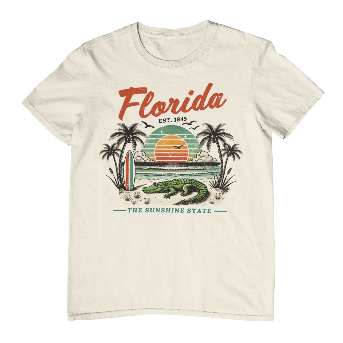 Sunshine State Vintage Florida Adult Graphic Tee