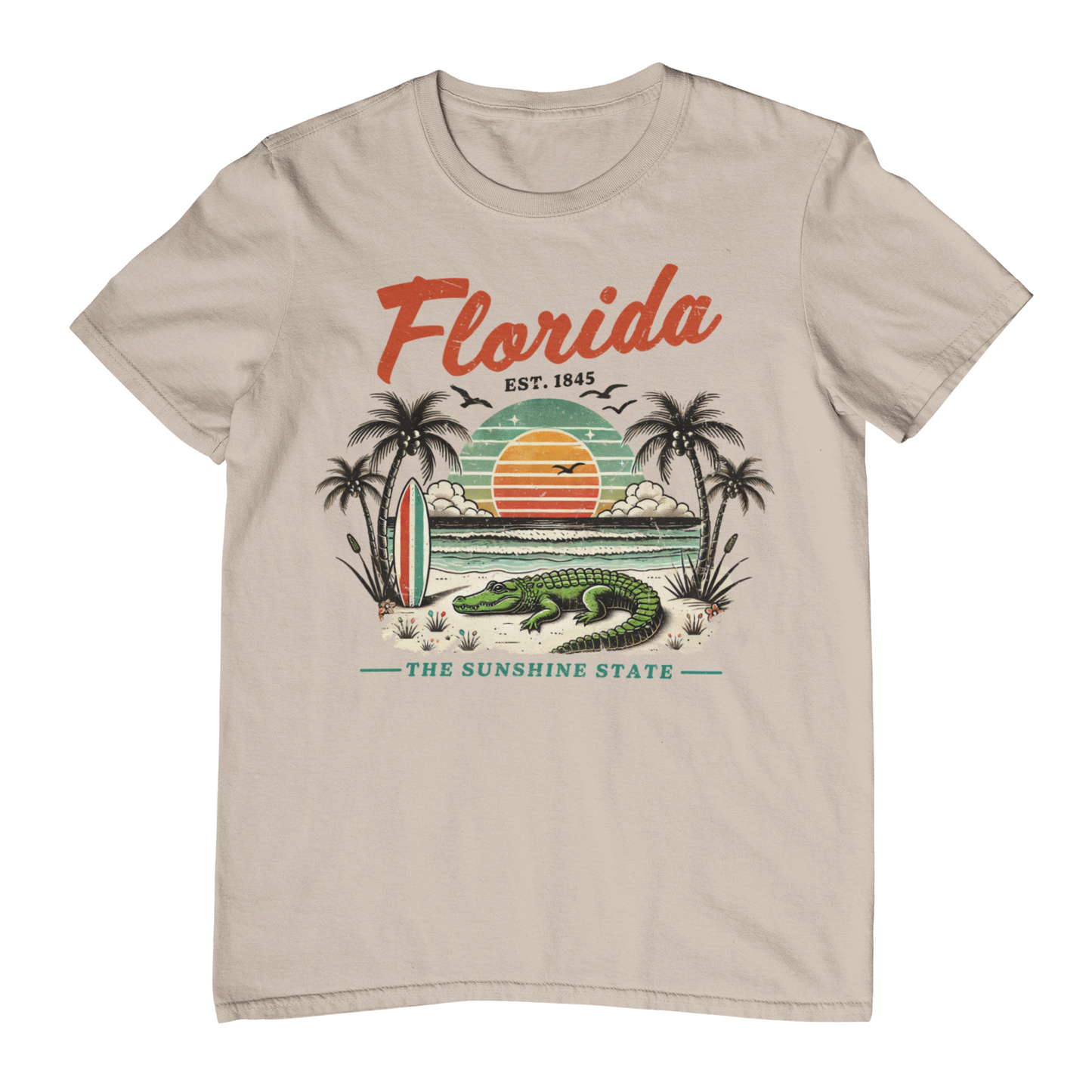 Sunshine State Vintage Florida Adult Graphic Tee