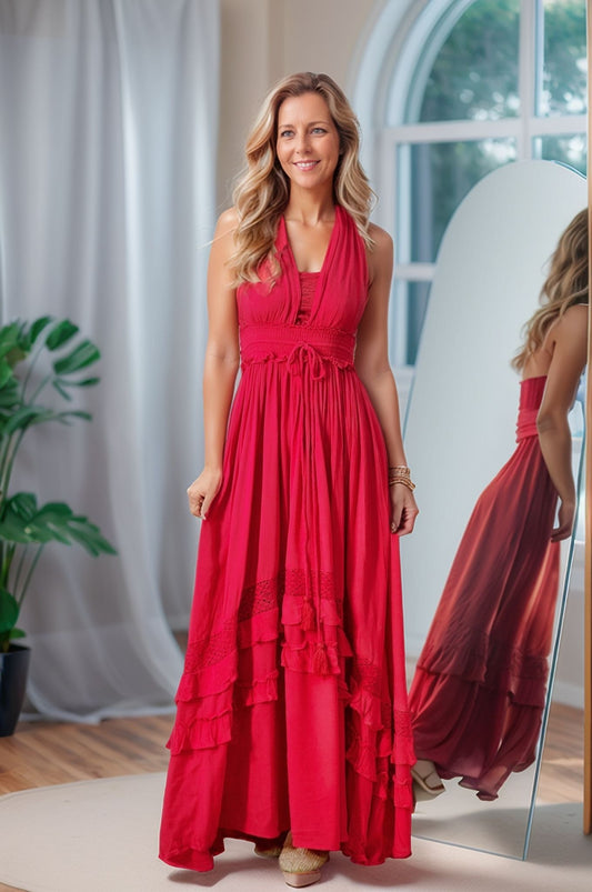 Ruffle & Radiance Maxi