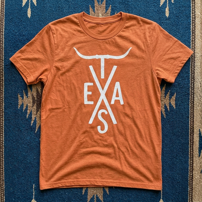 Texas Longhorn Cross Adult Graphic Tee