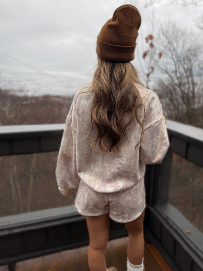 Aspen Pines Beige Camo Crewneck