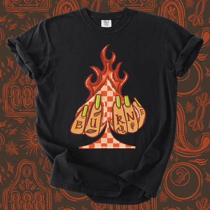 Burn Spade tee
