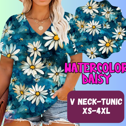 WATERCOLOR DAISY-PPO 13- TOPS AND BOTTOMS-PREORDER CLOSING 6/15