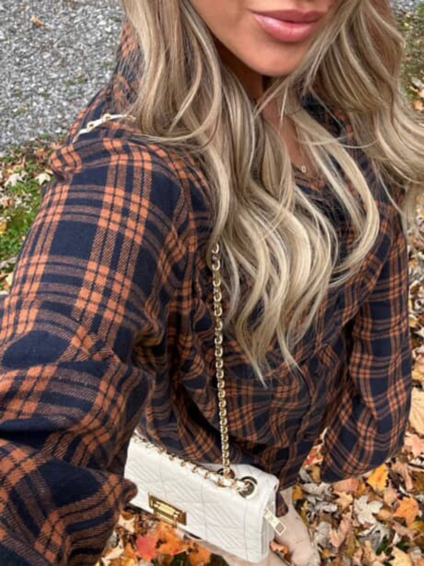 Crisp Breeze Oversized Plaid Flannel Shirt