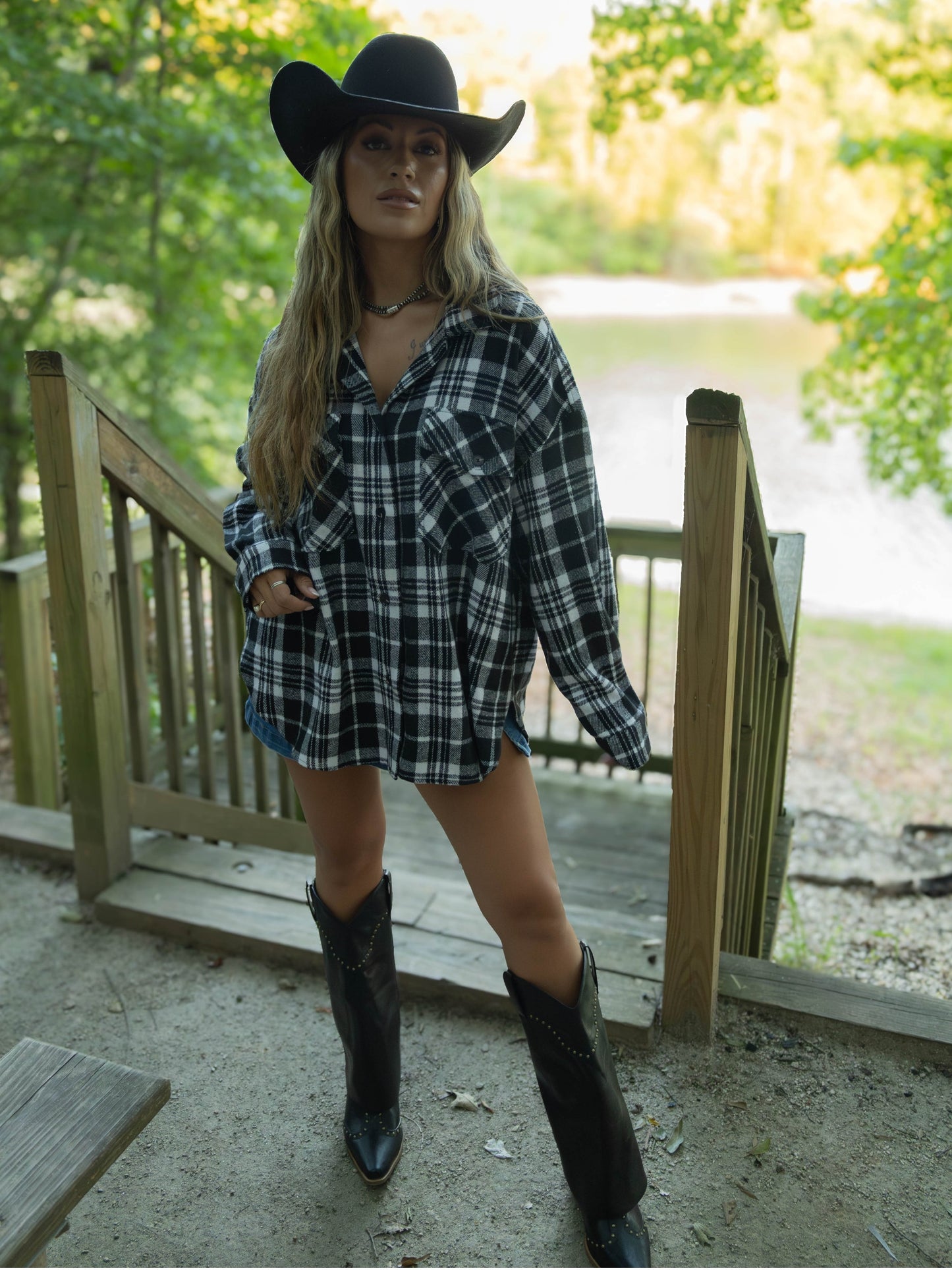 Laylie Plaid Flannel – Oversized Long Sleeve