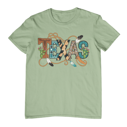 Western Patchwork Texas Youth & Toddler Graphic Tshirt