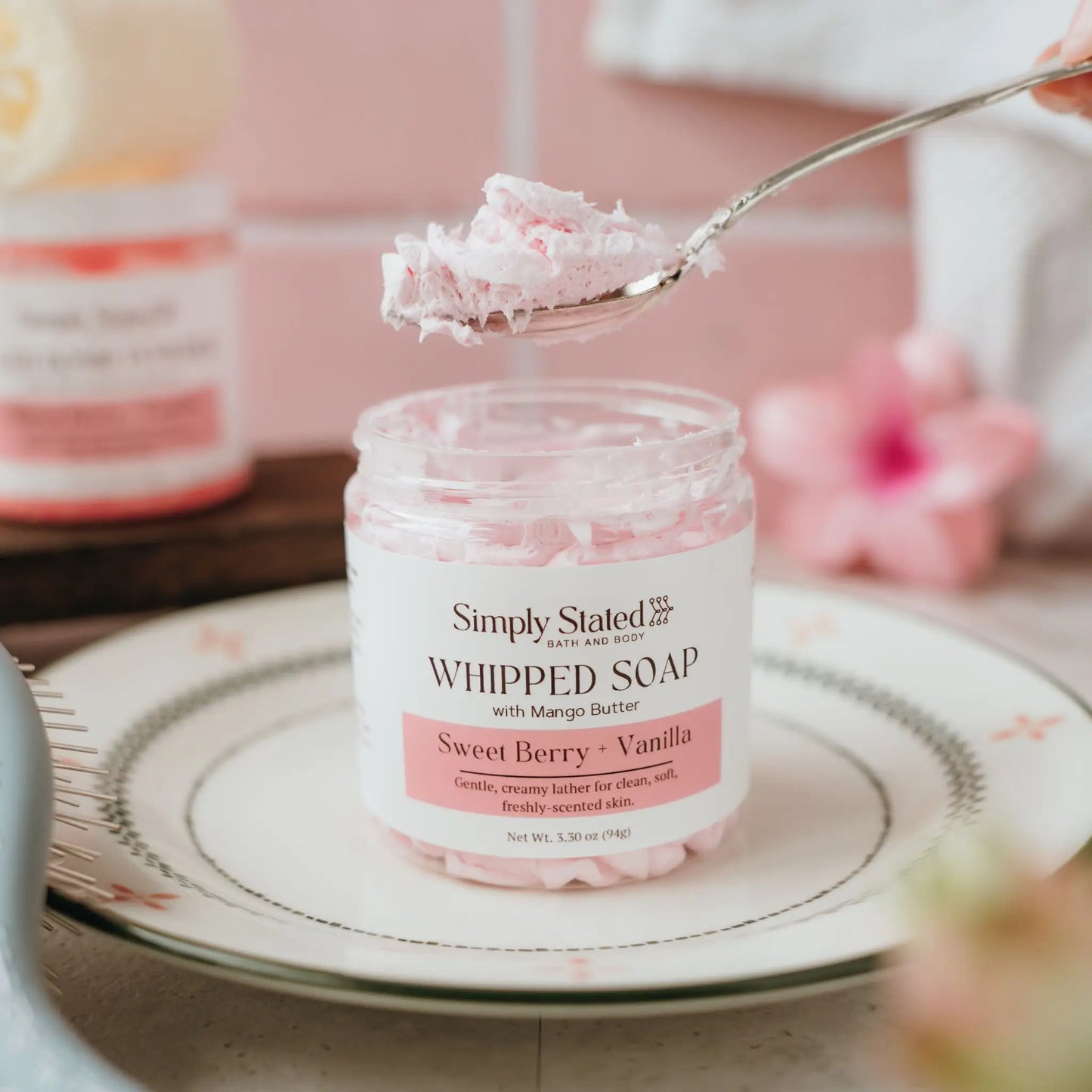 Sweet Berry + Vanilla Whipped Soap
