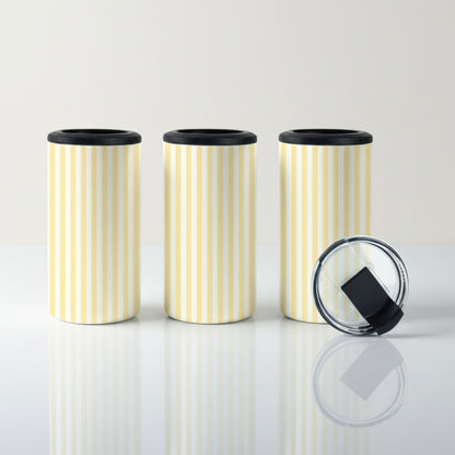 4-in-1 Yellow Pinstripes Tumbler
