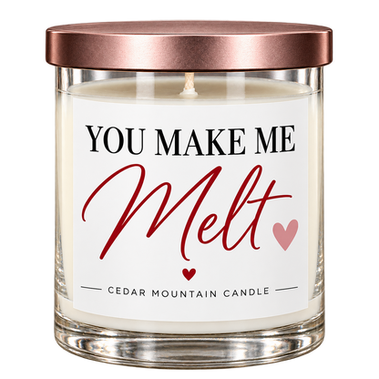 You Make Me Melt – Sugared Shortbread (Vanilla Bean Noel) | Valentine's Day 9 oz Whiskey Jar Candle