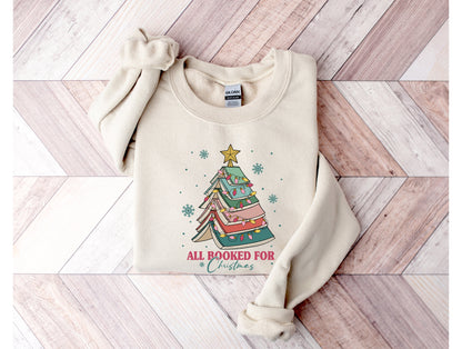 All Booked for Christmas Graphic Tee