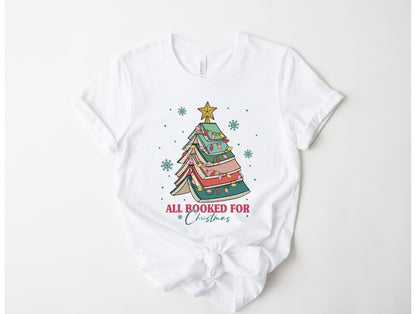 All Booked for Christmas Graphic Tee