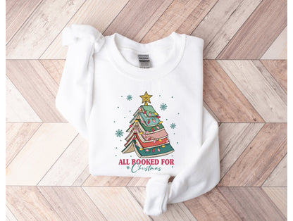 All Booked for Christmas Graphic Tee