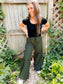 Archer Asymmetrical Pocket Wide Leg Cargos - Girl Code Couture