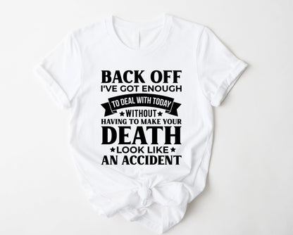 Back Off Graphic Tee