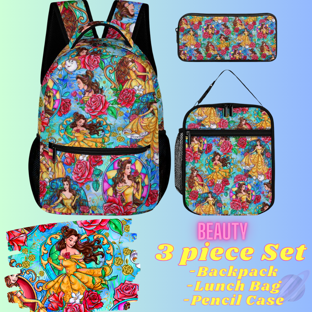 BEAUTY-3 PIECE BACKPACK SET-PREORDER CLOSING 7/3