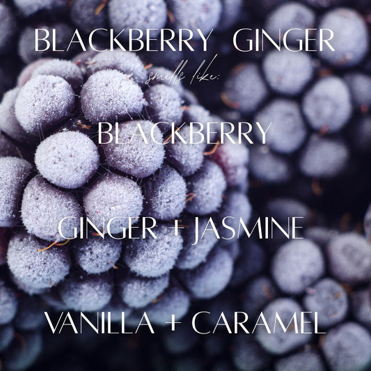 Blackberry Ginger - 9 oz Whiskey Glass Candle
