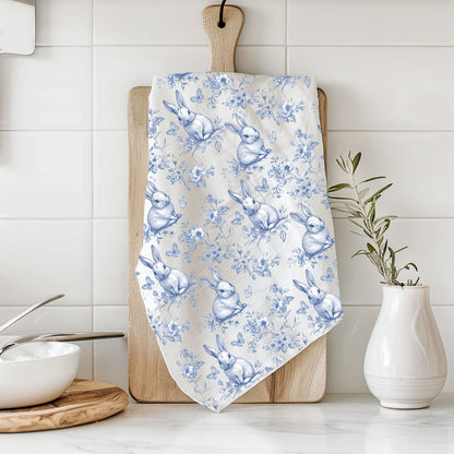 Blue Toile Towel