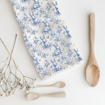 Blue Toile Towel