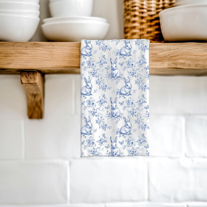 Blue Toile Towel