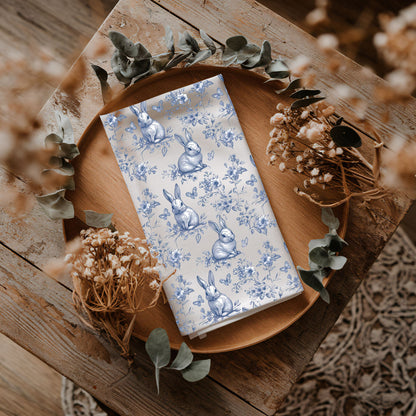 Blue Toile Towel
