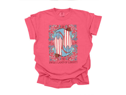 Boot Sweet Liberty Graphic Tee