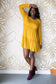 Tiered Decadence Mustard Dress