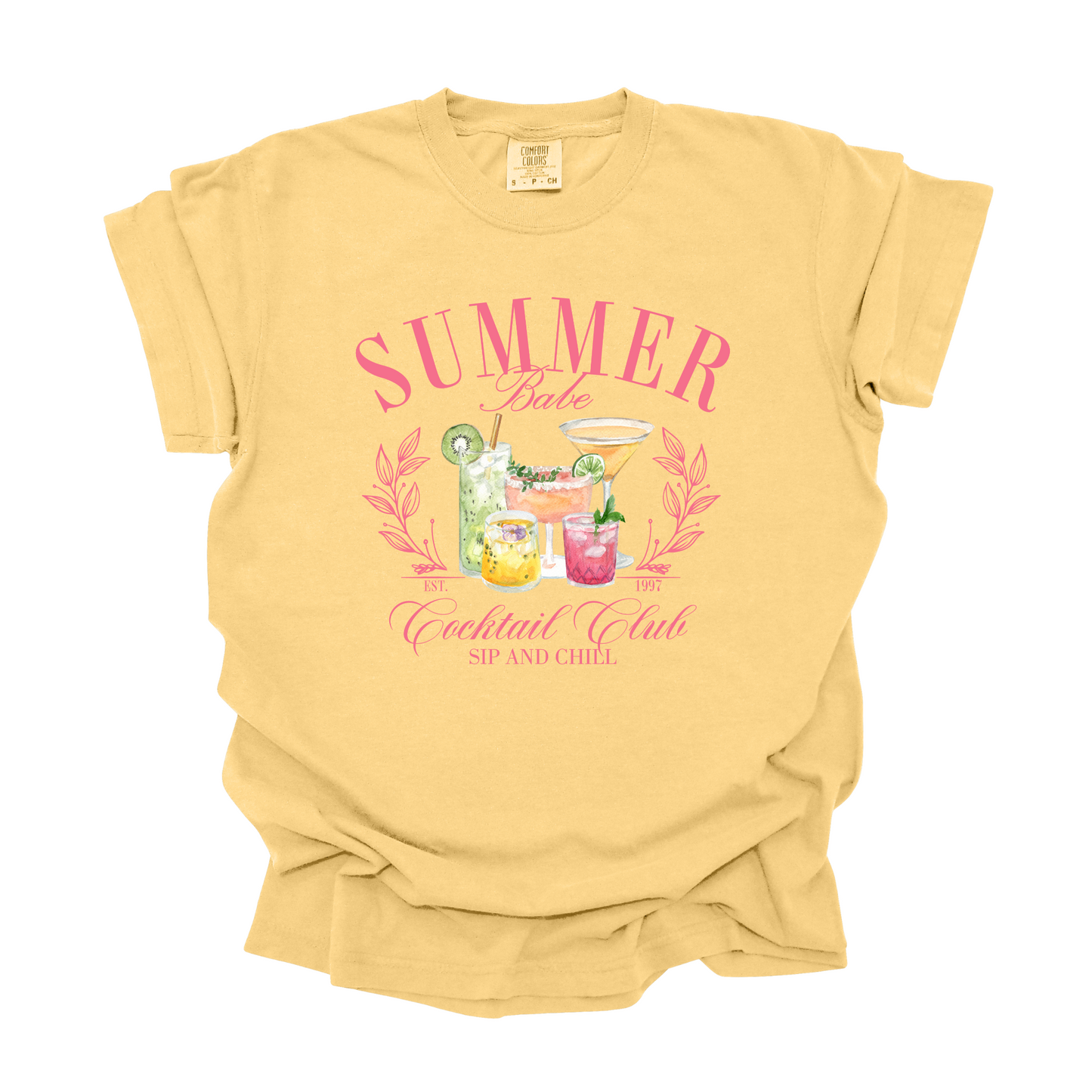 Summer Babe Cocktail Club Graphic Tee