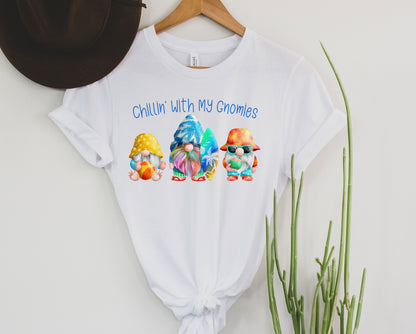 Chillin with my Gnomies Graphic Tee