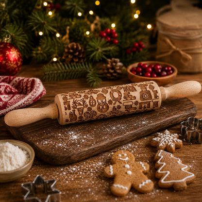 Christmas Rolling Pin Set | 10 Styles