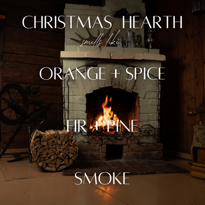 Christmas Hearth - 3 Wick Natural Wood Dough Bowl