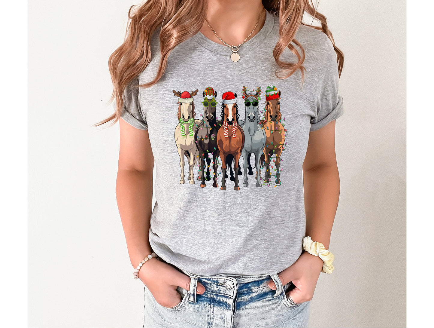 Christmas Horses Graphic Tee