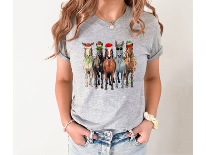 Christmas Horses Graphic Tee