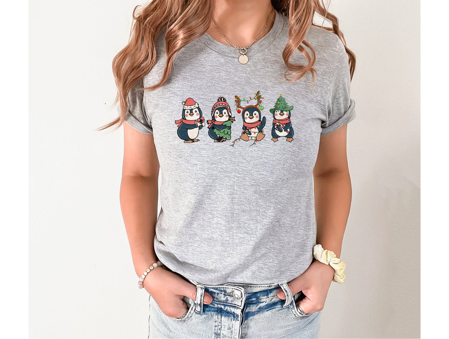 Christmas Penguin Graphic Tee
