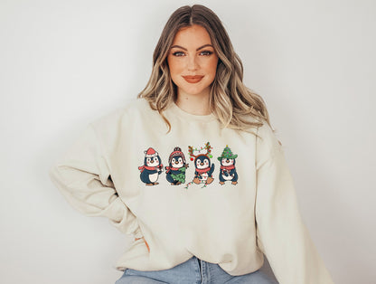 Christmas Penguin Graphic Tee