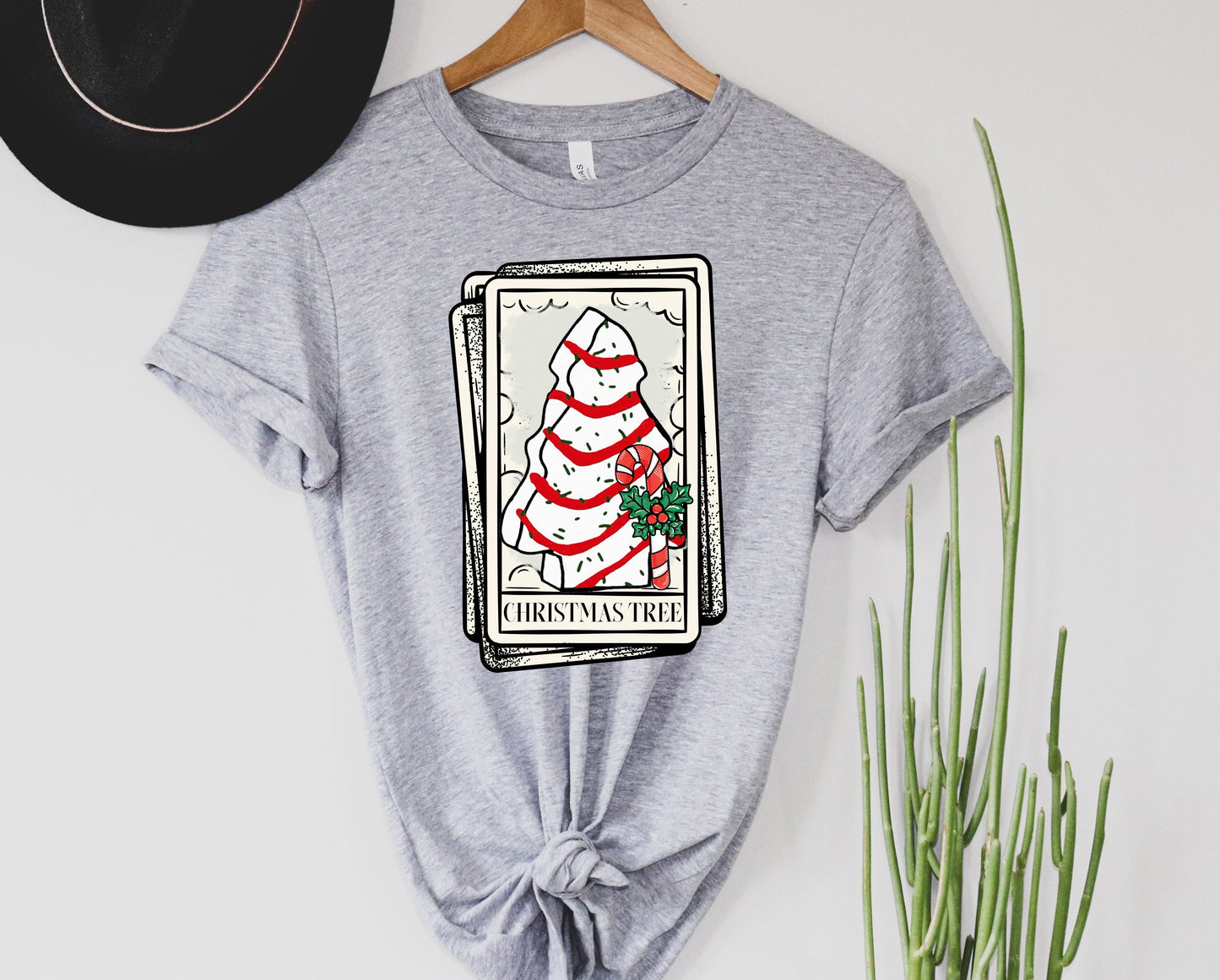Christmas Tree Cake Card Graphic Tee
