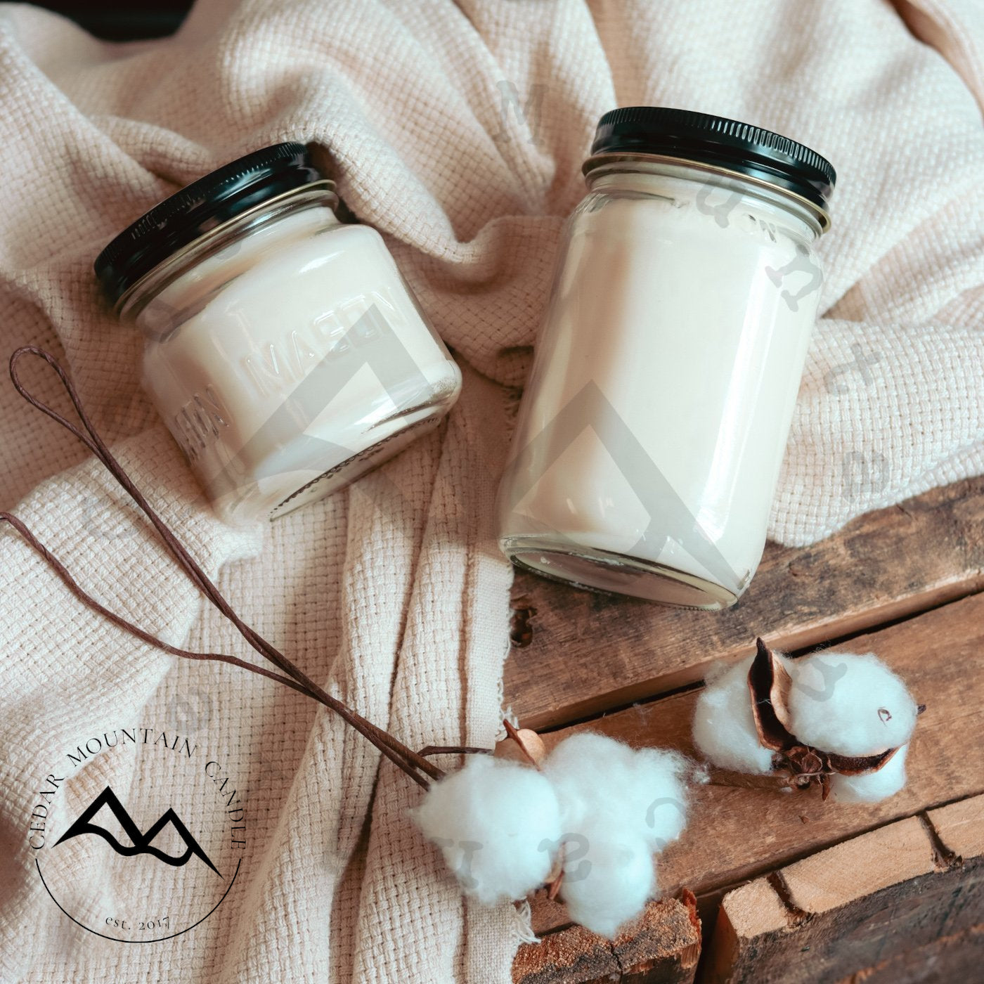 13 oz Mason Jar Soy Candle - Blackberry Bourbon