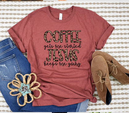 Coffee Gets Me Started Graphic Tee